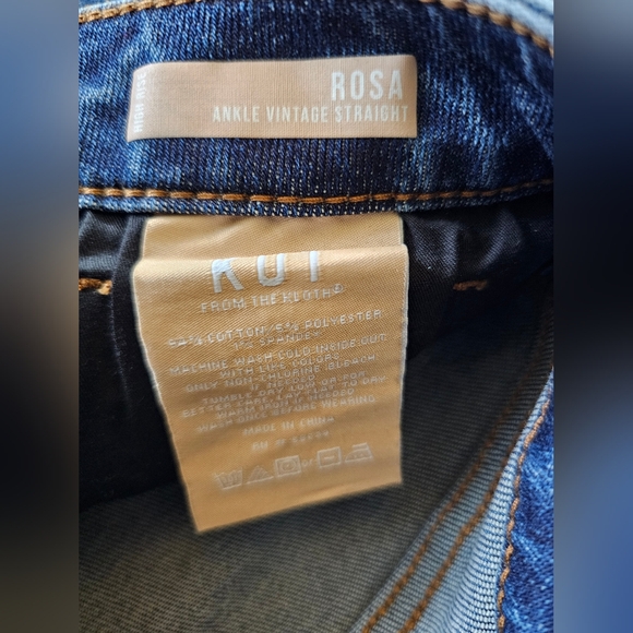 Kut from the Kloth High-Rise "Rosa" Ankle Vintage Straight Jeans, new size 4 - Picture 12 of 12